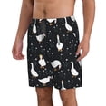 thumbnail image 2 of KLL Fashionable Goose Men's Casual Summer Beach Shorts Hawaiian Shorts with Pockets-Large, 2 of 5