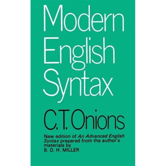Pre-Owned Modern English Syntax, (Hardcover)
