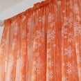 thumbnail image 4 of Christmas Snowflake Curtain, Voile Window Valance Drape, White Sheer Panel with Rod Pocket, Filters Daylight Softly for Cozy Ambiance, Perfect for Living Room and Bedroom Windows,Vsgery, 4 of 7