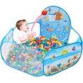 thumbnail image 1 of Piscina de bolas HUOGUO para niños con canasta de baloncesto para niños de 2 a 6 años, 1 of 4