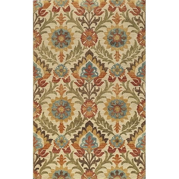 Momeni Rugs TANGITAN-9GLD2030 Tangier Collection, 100% Wool Hand Tufted Tip Sheared Transitional Area Rug, 2' x 3', Gold