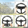 thumbnail image 6 of Jeiento Leopard Print Golf Cart Steering Wheel Covers Golf Ball Print Golf Cart Steering Wheel Cover for Club Car Stretchable Universal Fit Boat Steering Wheel Cover Protection, 6 of 7