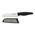 thumbnail image 3 of (2 pack) Farberware Professional 5-inch Ceramic Santoku Knife with Black Blade Cover and Handle, 3 of 11