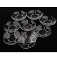 thumbnail image 5 of 114 Piezas Platos de Aperitivo Navidad Boda Cumpleaños Placas Decoración Claro yotijar Plato de flor, 5 of 5