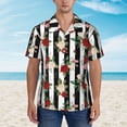 thumbnail image 4 of Fotbe Rose Flowers Hawaiian Shirt for Men Unisex Summer Beach Casual Short Sleeve Cotton Linen Button Down Shirts-Small, 4 of 9