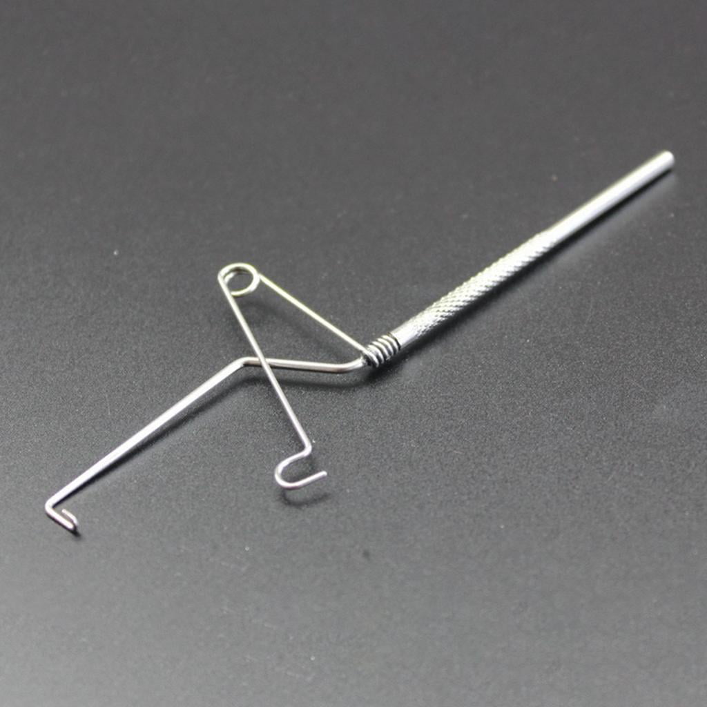 MAGIDEAL 4xMultifunction Fly Tying Finisher Device Fishing Hook Stainless Steel