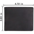 thumbnail image 4 of Personalized Leather Wallet For Husband, Engraved RFID Blocking Bifold Stylish Black Wallet For Husband From Wife Valentine's Day Birthday Christmas Gifts, 4 of 7