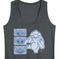thumbnail image 3 of Disney - Lilo & Stitch - Sketched Faces of Stitch - Women's Racerback Tank Top, 3 of 5