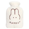 thumbnail image 3 of Hot Water Bag, Detachable Hot Water Bottle Threaded Stopper 1000ml Thickened PVC  For Winter Coffee Color,White,Purple, 3 of 8
