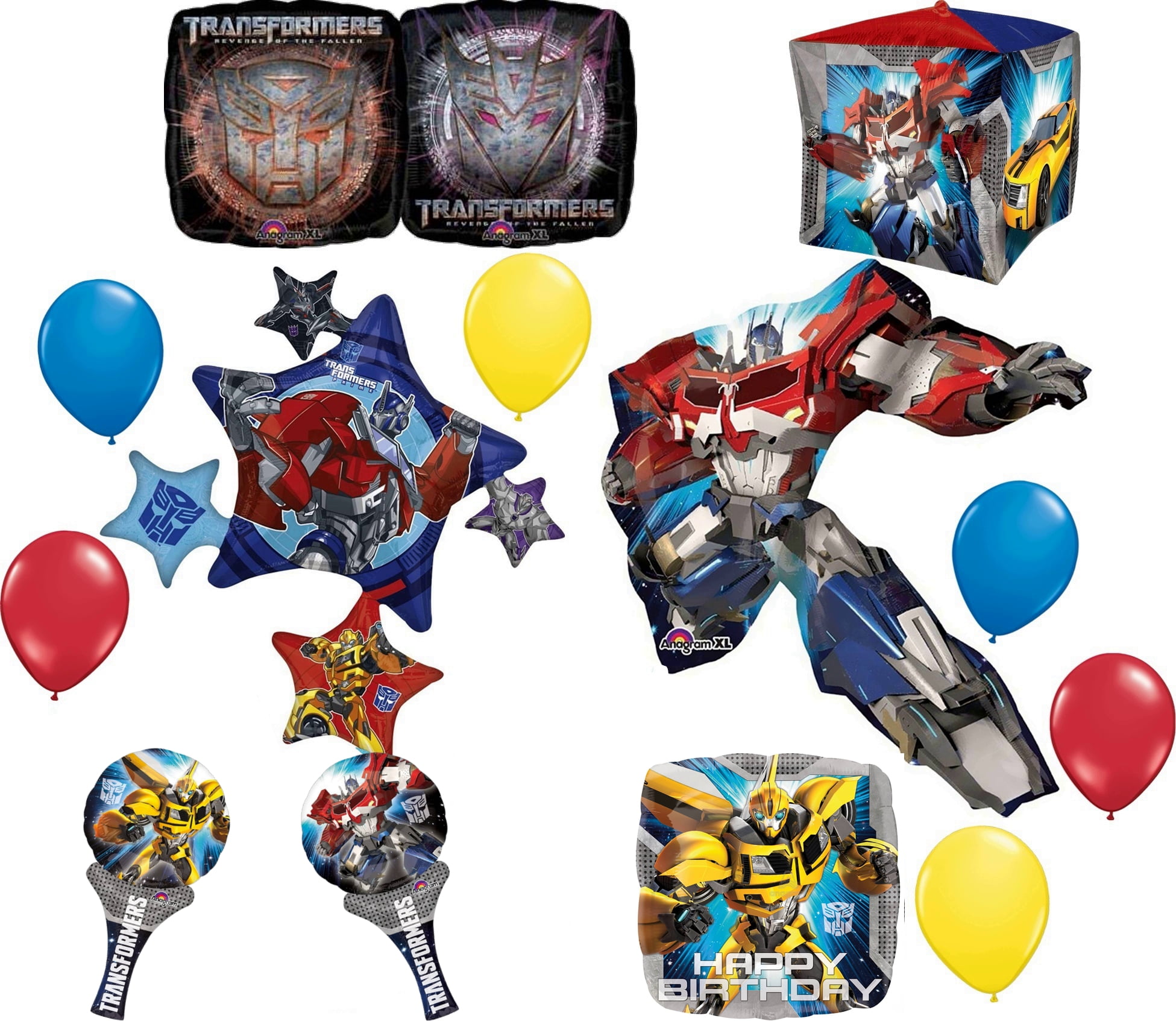 Transformers Birthday Party Supplies 13pc Optimus Prime and Bumble Bee — free download