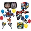 Transformers Birthday Party Supplies 13pc Optimus Prime and Bumble Bee Balloon Bouquet Decorations