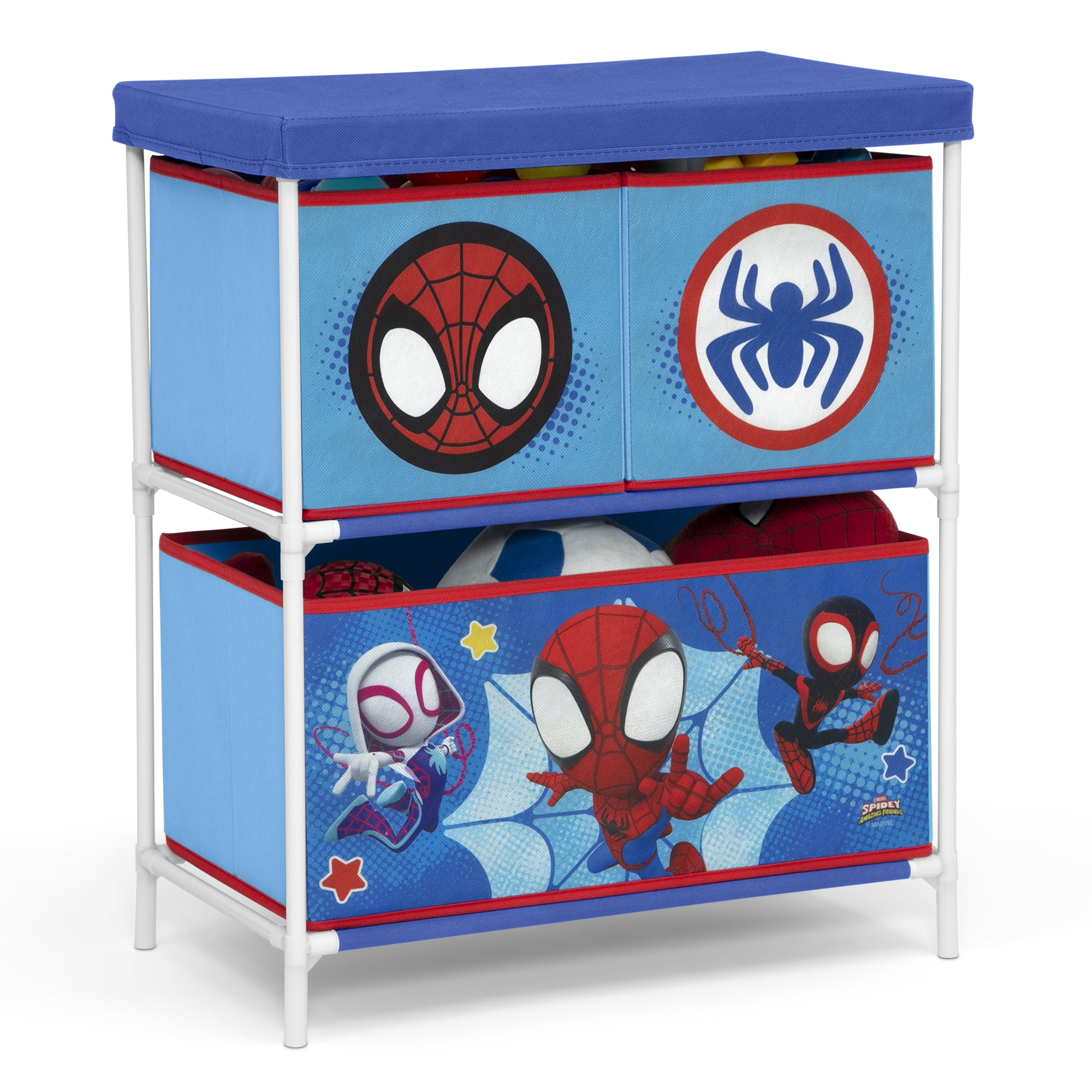 Spidey and His Amazing Friends 3-Piece Toddler Bedroom Set by Delta Children, Blue