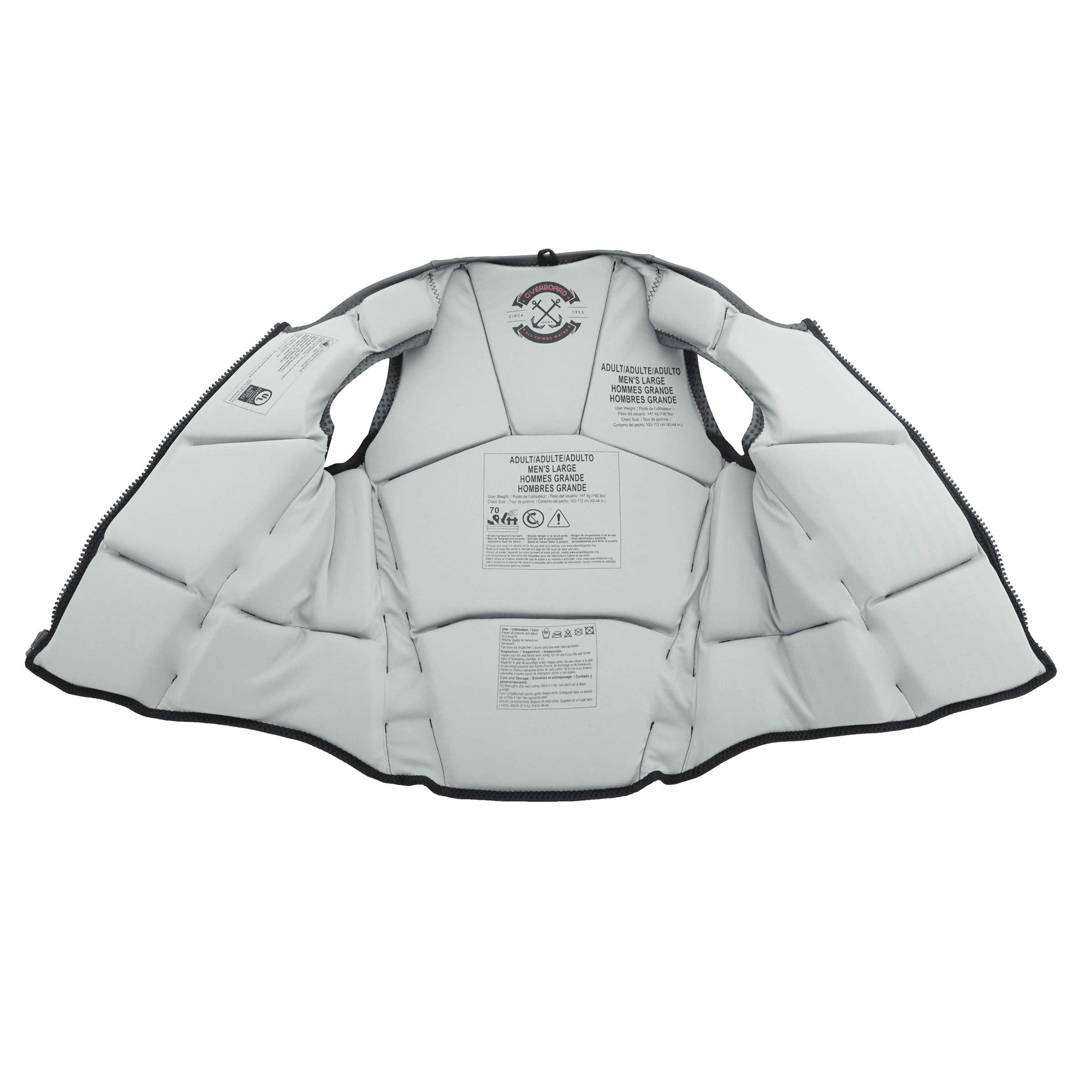 (2 pack) Body Glove Men's and Women's Overboard Evoprene Adult PFD Life Jacket and Vest, Sizes M-2XL