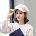 thumbnail image 3 of D-GROEE Women Beret Newsboy Hat British Style Wool Cap Classic Autumn Spring Winter Hats, 3 of 7