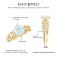 thumbnail image 5 of Rosec Jewels Vintage Inspired Ethiopian Opal Ring with Diamond - Engagement Ring, 18K Yellow Gold, US 13.00, 5 of 7