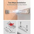 thumbnail image 2 of Magnetic Cabinet Door Stopper, Invisible No Punch Design, 4-Pack Slim Sticks for Furniture, 2 of 5