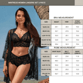 thumbnail image 4 of MINTREUS Women Lingerie Set 3 Piece Bra and Panty Sets with Lace Kimono Robe Sleepwear Mesh Nightgown, 4 of 4
