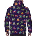 thumbnail image 7 of Kdxio Mexican Frogs Print Mens Casual Hooded Collar Drawstring Hoodies Pullover Sweatshirts Casual Long Sleeve Shirts-3X-Large, 7 of 7