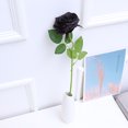 thumbnail image 4 of Artificial Rose Flower Real Looking Black Rose Single Rose Flower Bouquet for Wedding Party Festival, 4 of 8
