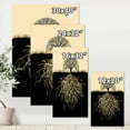 thumbnail image 4 of Designart ' Tree Silhouette With Underground Roots ' Traditional Canvas Wall Art Print, 4 of 4