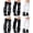 Black+white+black Grey Stripe, variant on 3/6 Pairs Y2K Leg Warmers - Kawaii Star Knitted Flared Leg Socks for Goth, E-Girl, Ballet & Streetwear