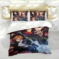thumbnail image 5 of Jujutsu Kaisen-themed Bed Sheet Set Three Piece Set Comfortable And Skin Friendly Unique Design Home Decor Gifts For Family Friends fans54x79Inches（135cm*200cm）, 5 of 6
