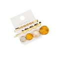 thumbnail image 3 of Sonducket 3 unids/set de horquilla para mujer, pinza para el pelo acrílica, decoración para el cabello para fiestas, banquetes, accesorios para la cabeza Accesorio para el cabello amarillo, 3 of 8