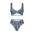 thumbnail image 4 of Rocae Watermelons Dachshunds for Bikini Set for Women Two Piece Sexy High Swimsuits Split Crossover Bikini X-Large, 4 of 9