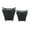 Matte Black, variant on Matte Black Square Metal with Handles Planters, Set of 2