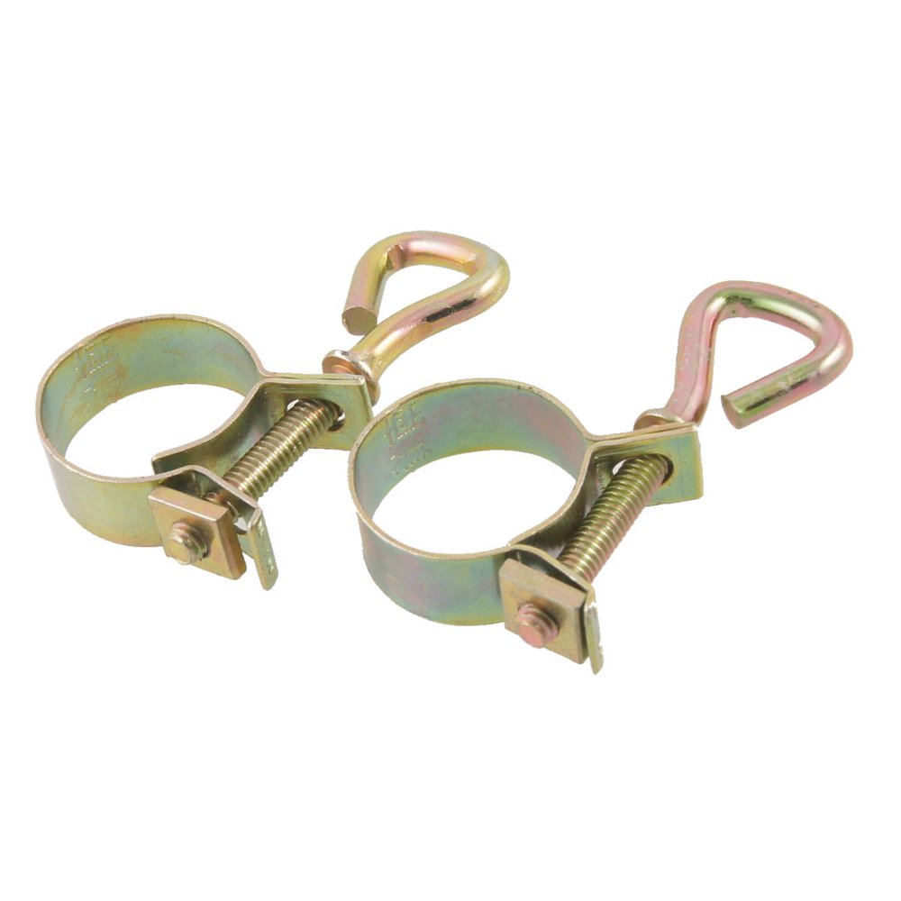 Unique Bargains 0.6"0.78" Metal Gold Tone Adjustable Gas Pipe Hose