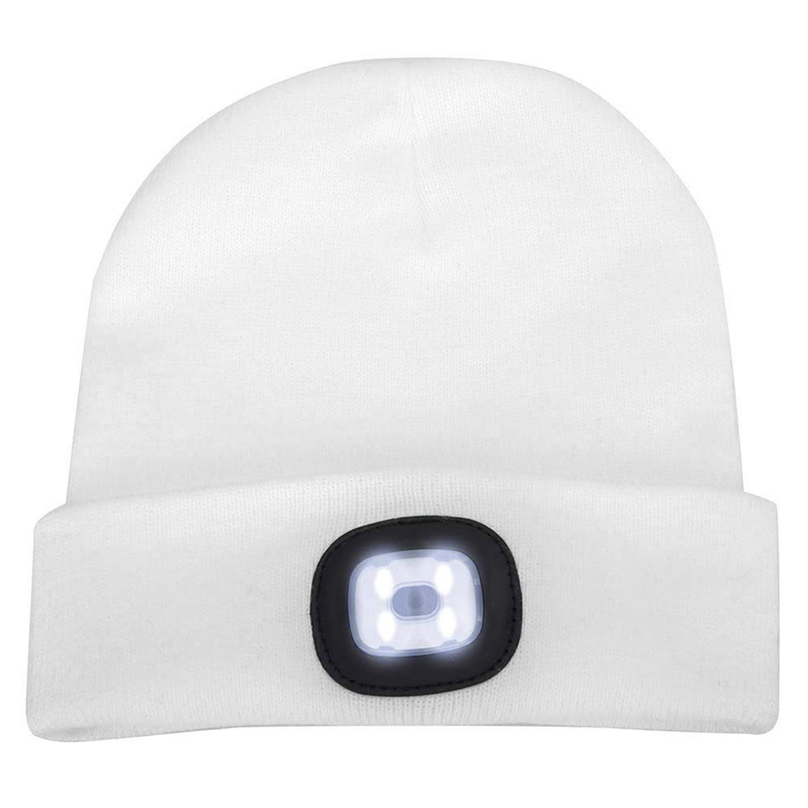 6LED Knit Hat USB Rechargeable Hands Free Flashlight Cap for Climbing Fishing
