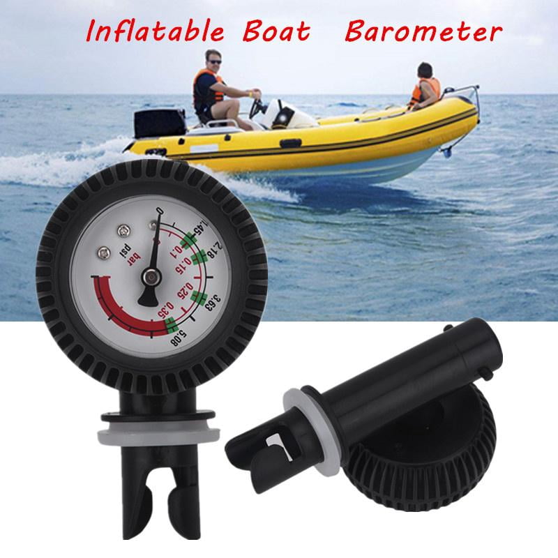 WALFRONT Nylon Inflatable Boat Air Pressure Gauge Barometer for Kayak