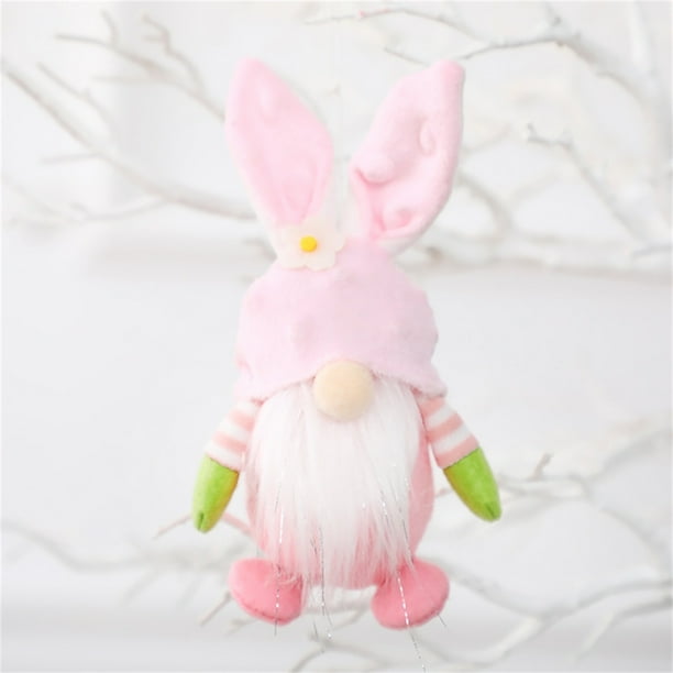 Gnomo de Pascua | Adorno de Pascua de Algodón de 18 X 7,6 Cm | Centro de Mesa Festivo de Primavera | Decoración para Fiestas | Decoración Navideña para El Hogar y La Oficina | Idea de Regalo de Pascu