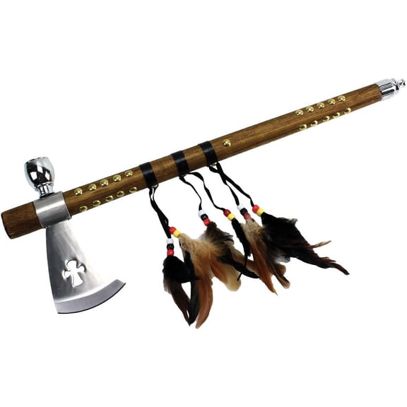 L-111 Peace Pipe Tomahawk Axe, 18", Silver