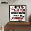 thumbnail image 2 of 2D Flat, Rustic Wooden 8x8 Inch Gingerbread Bakery Sign - 1pc Wall Decor for Home, Kitchen, Cafe, 2 of 9