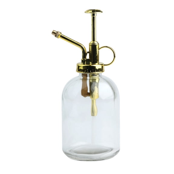 12Oz Vintage Clear Glass Plants Sprayer Bottle, Indoor Garden Watering Mister, Multi Purpose Liquid Dispensing Vessel For Flower Care Household Surface Spraying