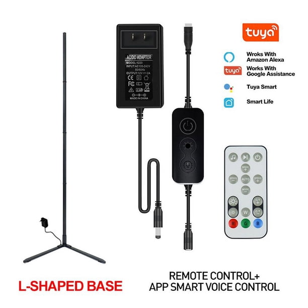 Lámpara de pie LED RGBIC de 180CM, luz de esquina moderna con Control remoto por aplicación inteligente Tuya, luz atmosférica de pie, decoración del hogar