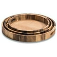 thumbnail image 2 of Kalmar Home Acacia Wood Set of 3 Round Serving Trays, 2 of 2
