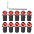 thumbnail image 2 of Kit de 10 tornillos y pernos universales para parabrisas de motocicleta M5 x 16 mm/0,6 pulgadas con llave inglesa, color rojo, 2 of 14