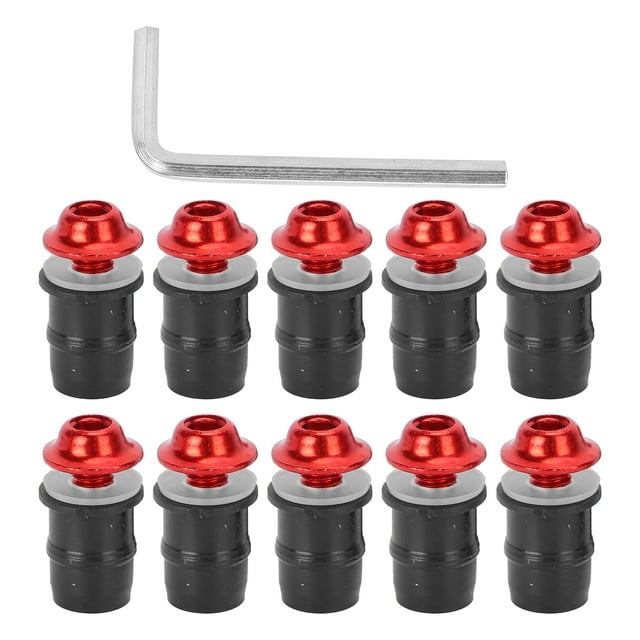Windshield Screw Kit, Fairing Screen Universal For Motorcycle Red,Black,Golden