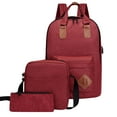 thumbnail image 1 of Kcavykas Ventes de Liquidation Sac à Dos Ensemble de Trois Pièces Grande Capacité Sac à Dos Étudiant USB Convient à l'École et aux Voyages en Plein Air Sac pour Ordinateur pour Hommes et Femmes avec Grande Capacité, 1 of 4