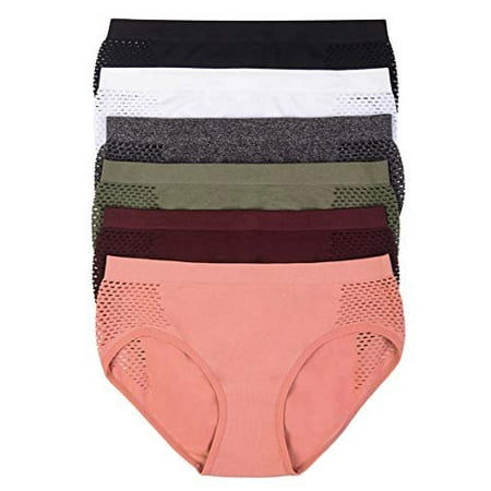 

ToBeInStyle Women s 6 Pack High Waist Seamless Basic Briefs - Solid - OS