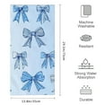 thumbnail image 3 of ZFLMY Bows Blue Pattern Soft Bath Towel, Modern Decorative Tea Towels, Microfiber Hand Towel for Kitchens, Bathrooms, Showers 29.5x13.8 Inches 29.5x13.8in, 3 of 6