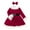 Red1, variant on Diufon Toddler Baby Girls Christmas Velvet Dress with Headband and Belts Long Sleeve Cute Santa Party Dress