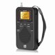 thumbnail image 3 of Portable Radio Mini AM FM Weather Radio Pocket Radio LCD Screen Digital Alarm Clock Radio Player, 3 of 5