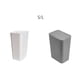 thumbnail image 5 of Bearachild Cubo de basura multiusos Solución de gestión de residuos Cubos de basura que ahorran espacio Bote de basura Durable gris claro S Type2 NO2, 5 of 6