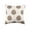 Natural, variant on Polka Dot White & Gray Cotton Decor Accent Throw Pillow, 18" x 18"