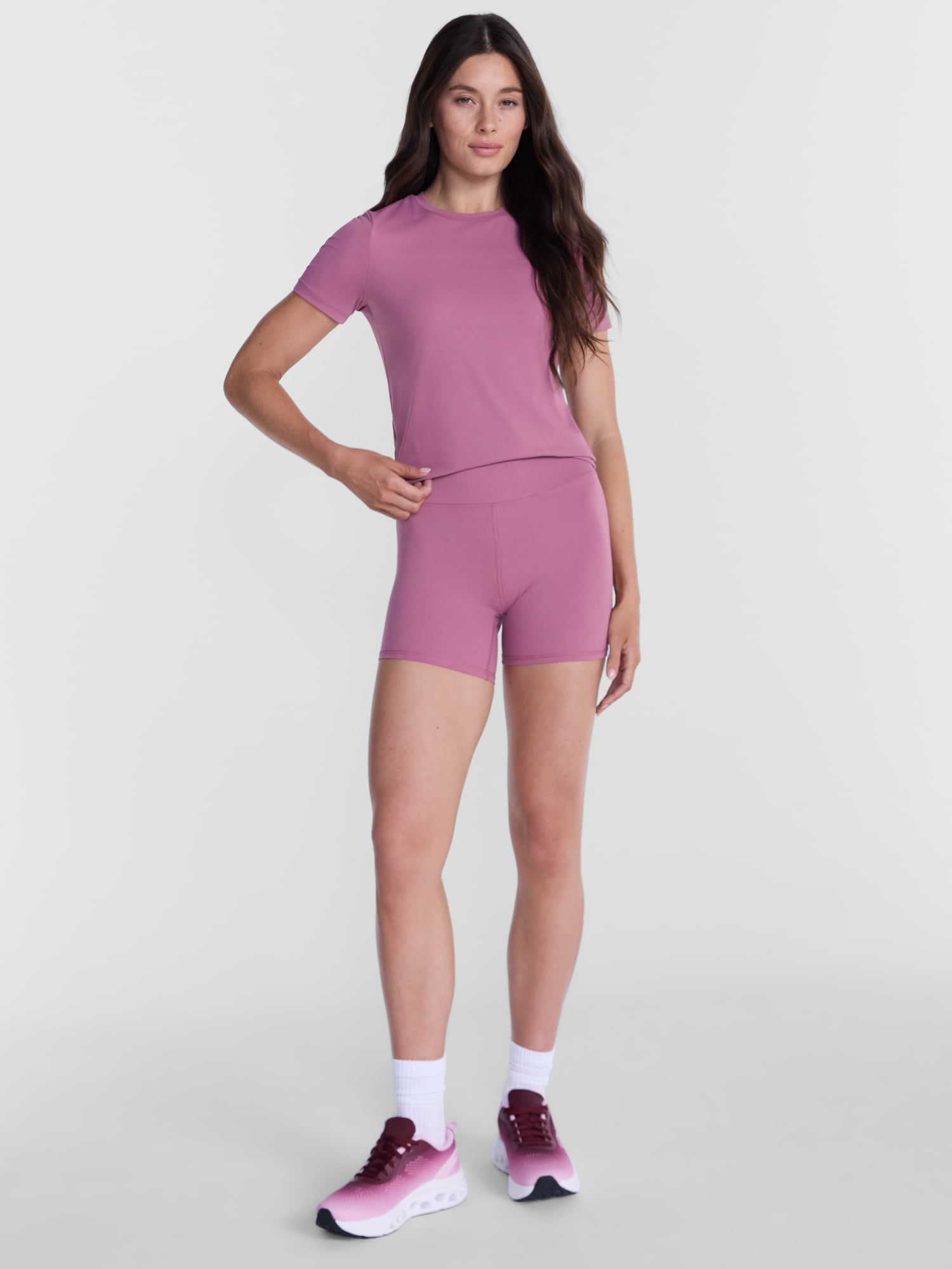 Avia Women's and Women's Plus SoftSculpt Tee with Short Sleeves, Sizes XS-4X