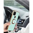 thumbnail image 2 of Compatible with Google Pixel 5A Case Silicone TPU Shockproof Google Pixel 5A Phone Case with Magnetic Ring Kickstand Plating Anti-Scratch Cases (Light Green), 2 of 7