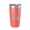 Coral, variant on Willow Reservoir Tumbler Lake Map Travel Mug Insulated Laser Engraved Coffee Cup Wisconsin 20 oz Teal